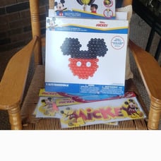 Disney Junior Mickey Mouse party supplies. 5 balloon backdrop, pinata, 3 table