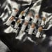CUSTOM Acrylic Press on Nails ,CROCODILE design FRENCH TIP 10p FULL SET W Kit