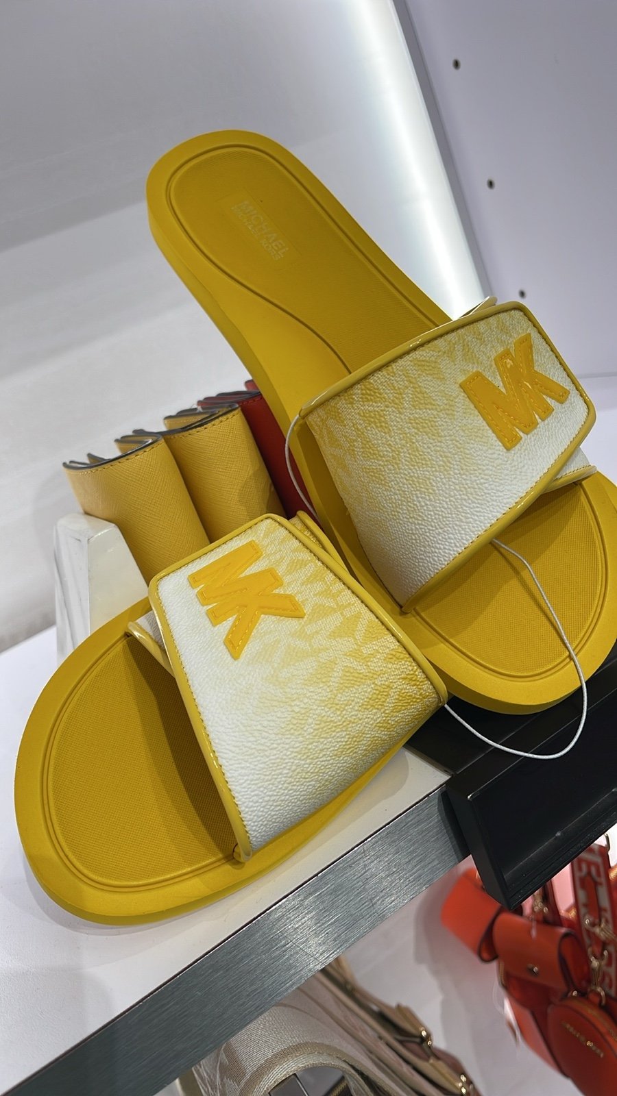 michael kors yellow sandals