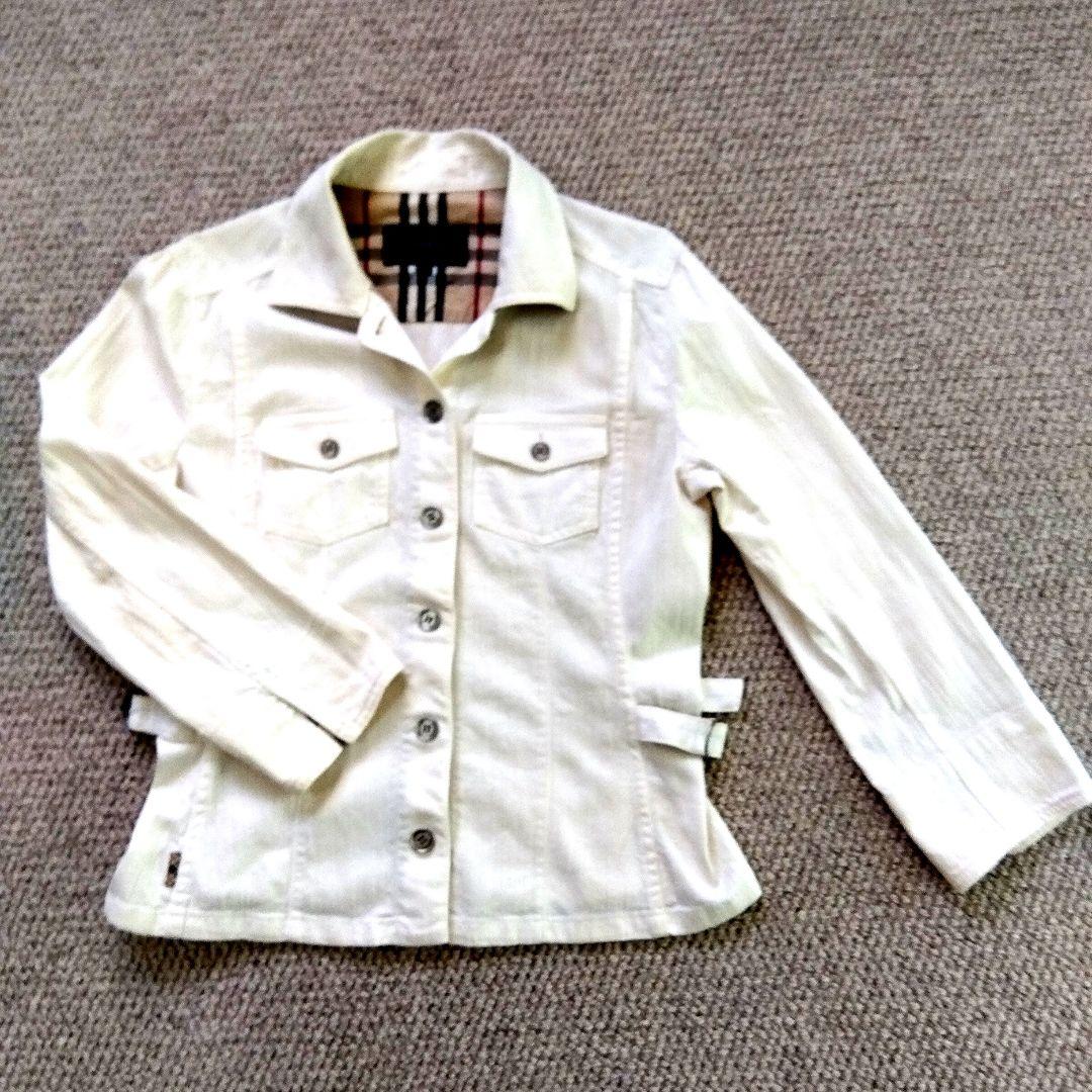 Burberry Bomber Jacket for Women, White, Size 11 (42)