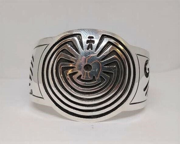 Man in the Maze Sterling Silver cuff bracelet