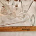 5 Princess House Heritage Crystal Pilsner Beer Glasses 7.5 gray etched floral