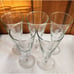 5 Princess House Heritage Crystal Pilsner Beer Glasses 7.5 gray etched floral