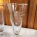5 Princess House Heritage Crystal Pilsner Beer Glasses 7.5 gray etched floral