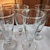 5 Princess House Heritage Crystal Pilsner Beer Glasses 7.5 gray etched floral