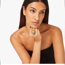 NWT KURT GEIGER CRYSTAL EAGLE RING SIZE 8 MULTICOLORED RING