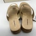 St. John's Bay Salden Women's Sandals Gold Color Flip flops Size 9M