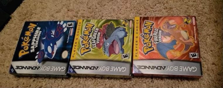 Pokemon Boxed Games