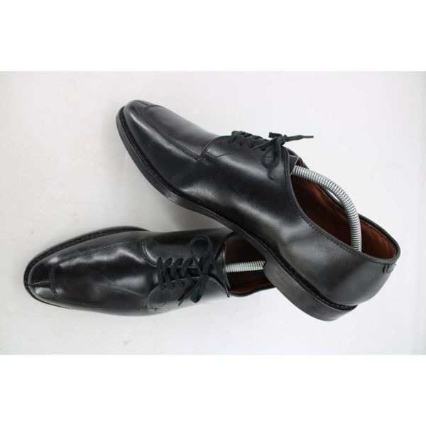 Allen Edmonds Delray 1219 Black Leather Split Toe Derby Dress Shoe Size 12 3A
