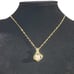 14K Gold Womens Solitaire Pearl 1ct Diamond Necklace Silver Jewelry 14 Karat