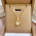 14K Gold Womens Solitaire Pearl 1ct Diamond Necklace Silver Jewelry 14 Karat