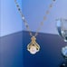 14K Gold Womens Solitaire Pearl 1ct Diamond Necklace Silver Jewelry 14 Karat