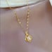 14K Gold Womens Solitaire Pearl 1ct Diamond Necklace Silver Jewelry 14 Karat