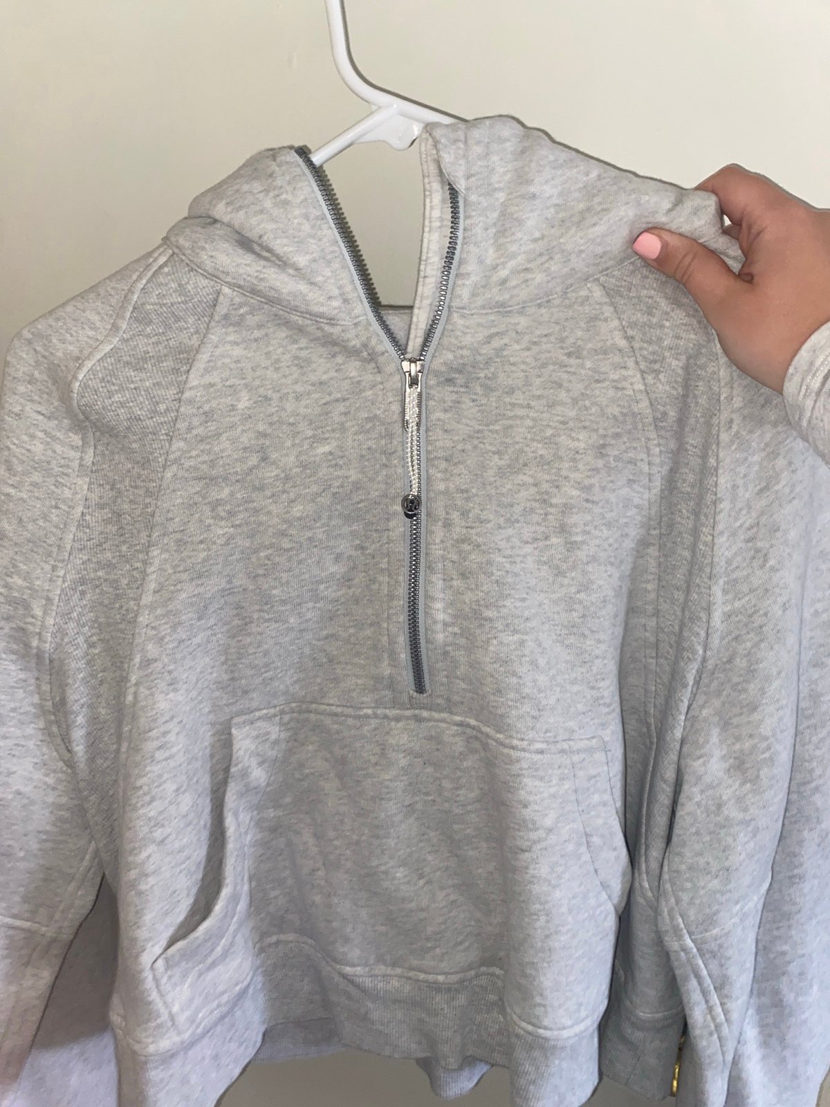 Grey Lululemon scuba hoodie