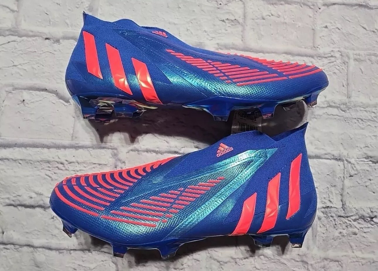 Men’s 8.5 Adidas Predator Edge+ FG Sapphire Edge Pack Blue Soccer GZ9002