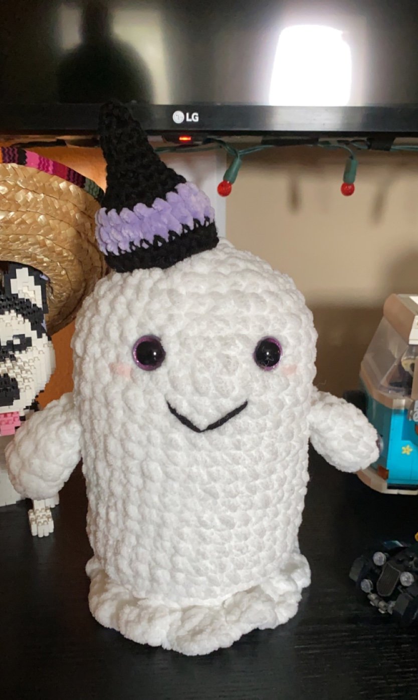 Crocheted ghost