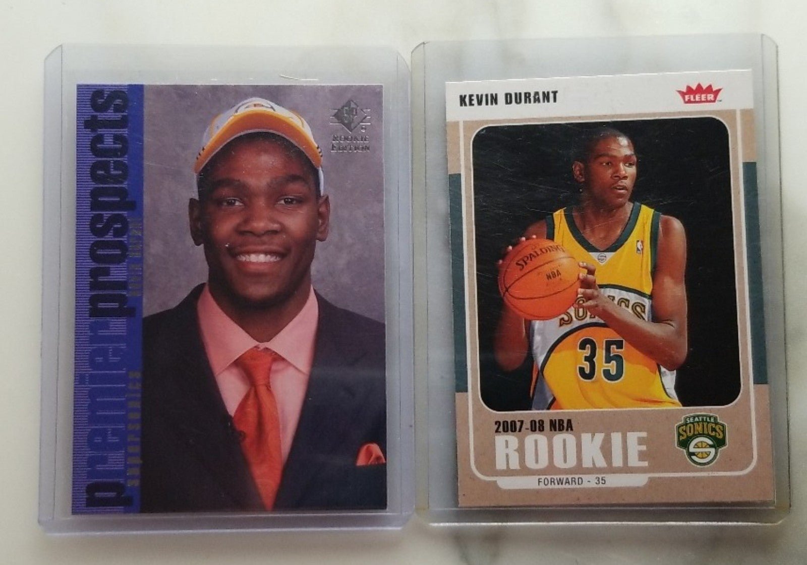 2007-08 Kevin Durant 2 different card RC lot