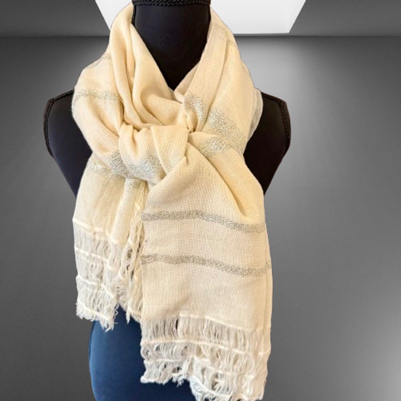 Churchill Weavers Handwoven Wool Shawl