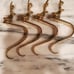 Jefferson Brass Christmas Stocking Hooks