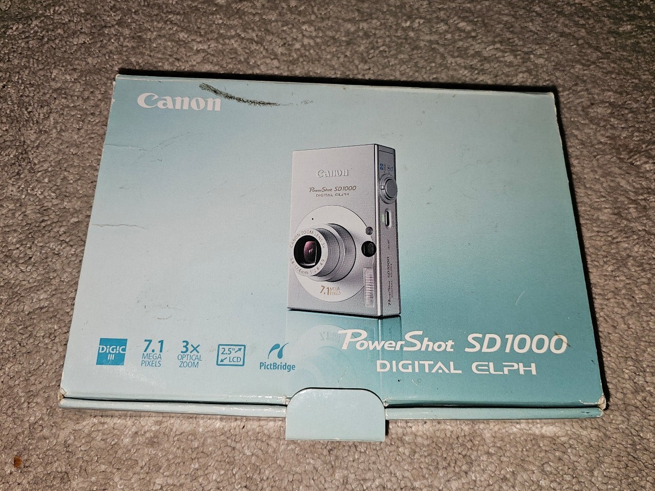 Canon PowerShot SD1000 with Box and Accessories