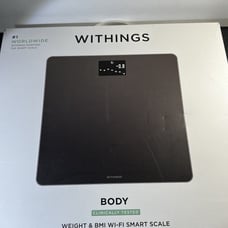 WITHINGS Body Wi-Fi Smart Scale BMI Weight Trend & Auto App Sync BLACK