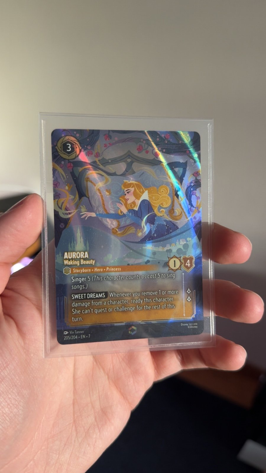 Lorcana enchanted Aurora card #205/204