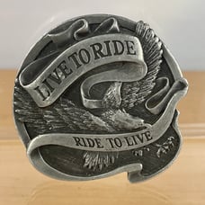 Vintage Harley-Davidson 75th Anniversary BTS Brass Belt Buckle 1903-1978