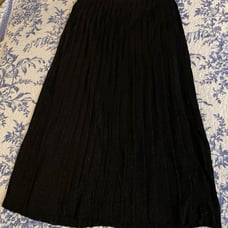 St. John Pleated Sparkle Mid-calf Skirt