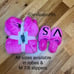 VS PINK HOT PINK EMBOSSED LOGO SHORT ROBE & SLIPPERS SET size M / L