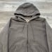 American Giant Gray Womens L Zip Up Blank Heavyweight Reinforced Hoodie USA