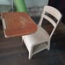 Vintage school desks