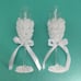NIB/NWOT Luxurious Wedding Champagne Flutes
