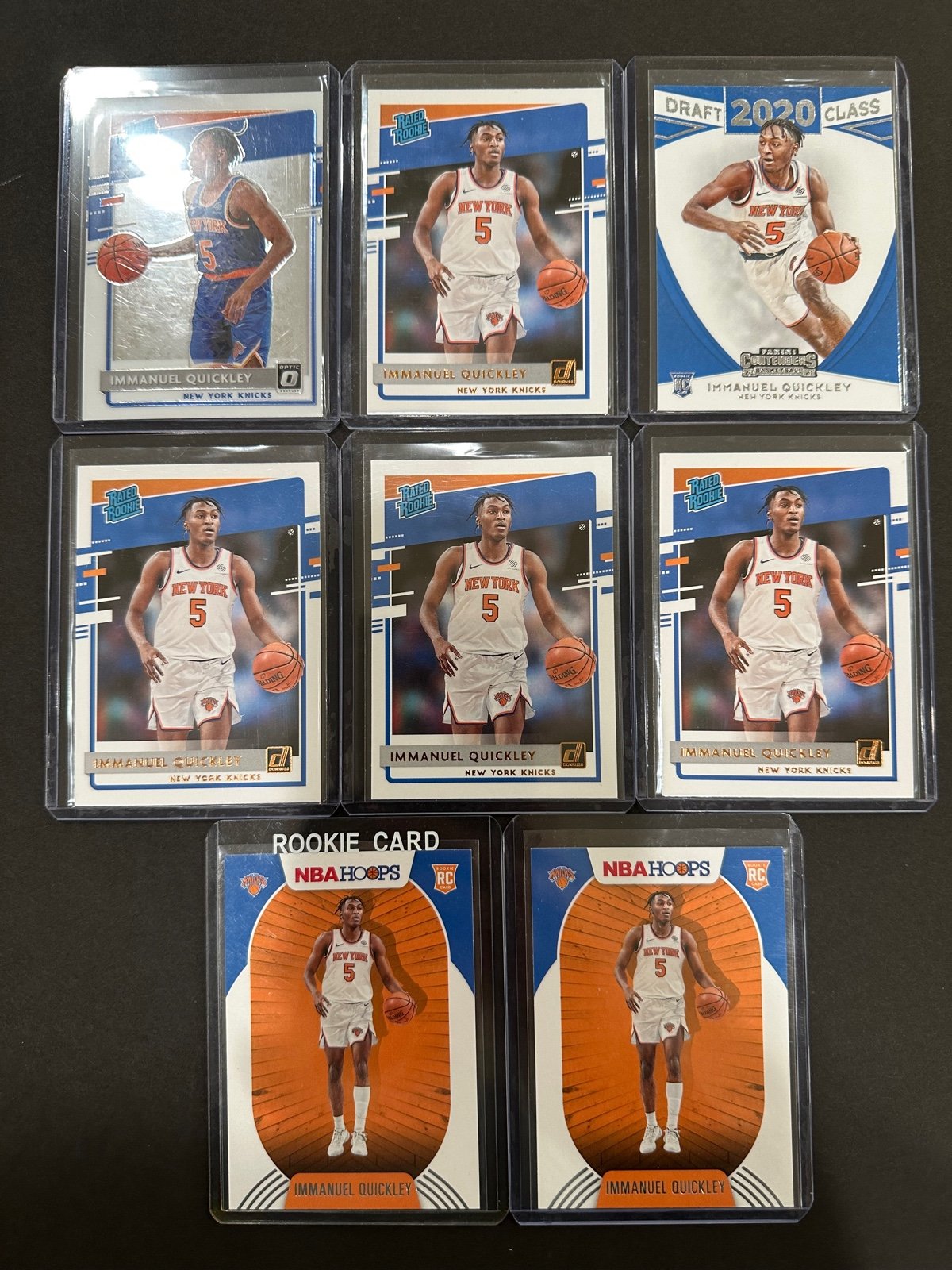 Immanuel Quickley Rookie Cards 2020-21 Lot (8 Cards) New York Knicks NBA
