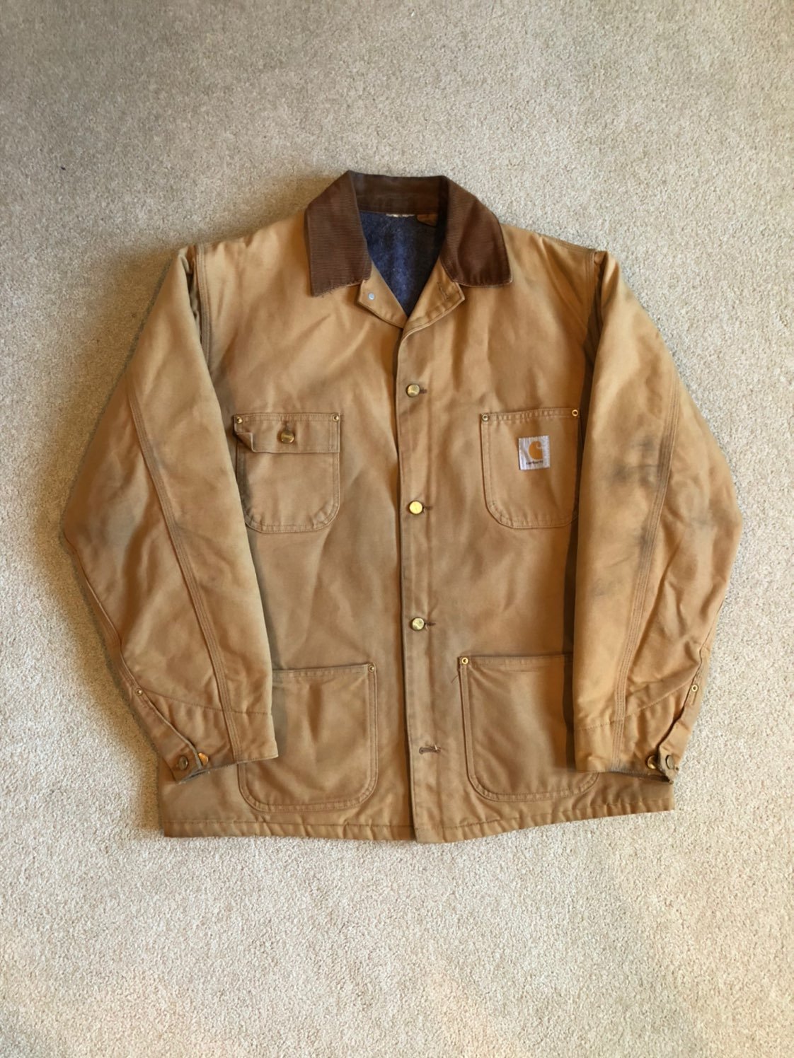 Vintage Carhartt Blanket Lined Jacket. M