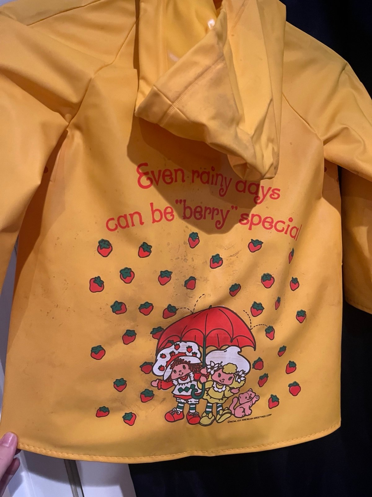 Vintage Strawberry Shortcake Raincoat