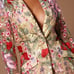 Sheer Embroidered Floral PantSuit - L