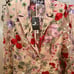 Sheer Embroidered Floral PantSuit - L