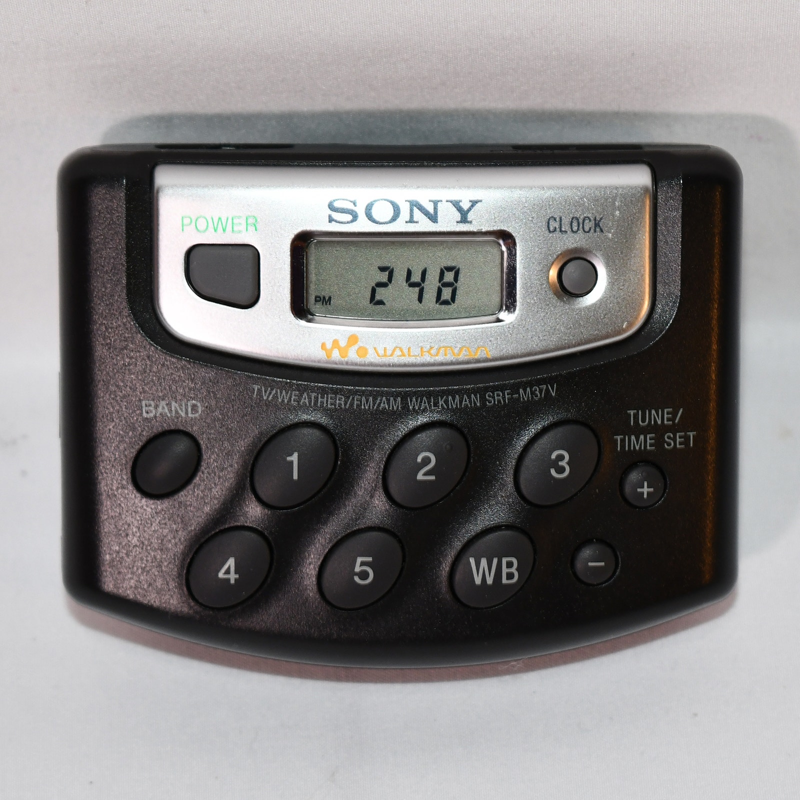 Sony Walkman SRF-M37V Portable AM/FM Weather Radio -Tested Works 0924