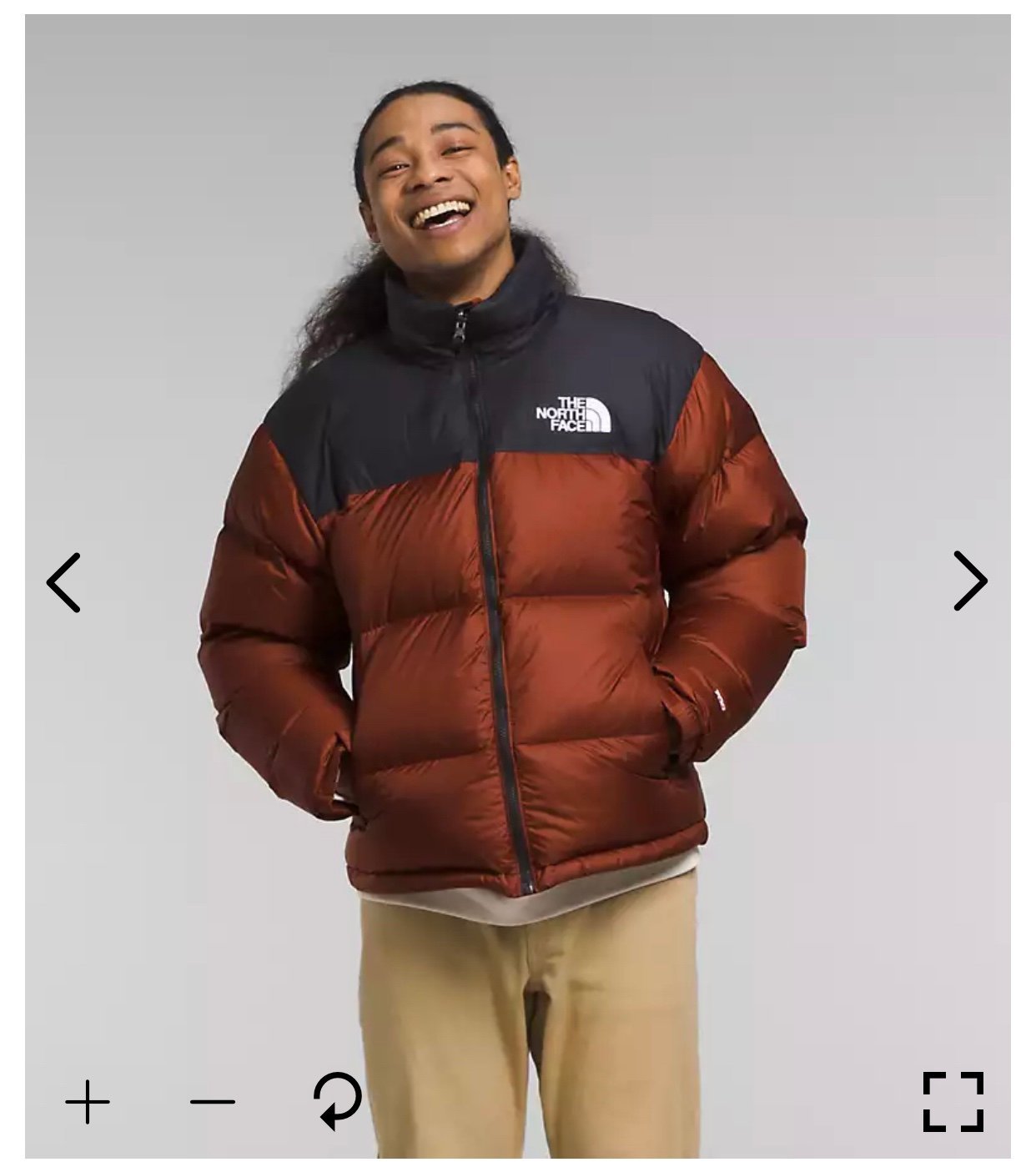 The North Face - Brandy Brown/TNF Black 1996 Retro Nuptse Jacket Mens Small