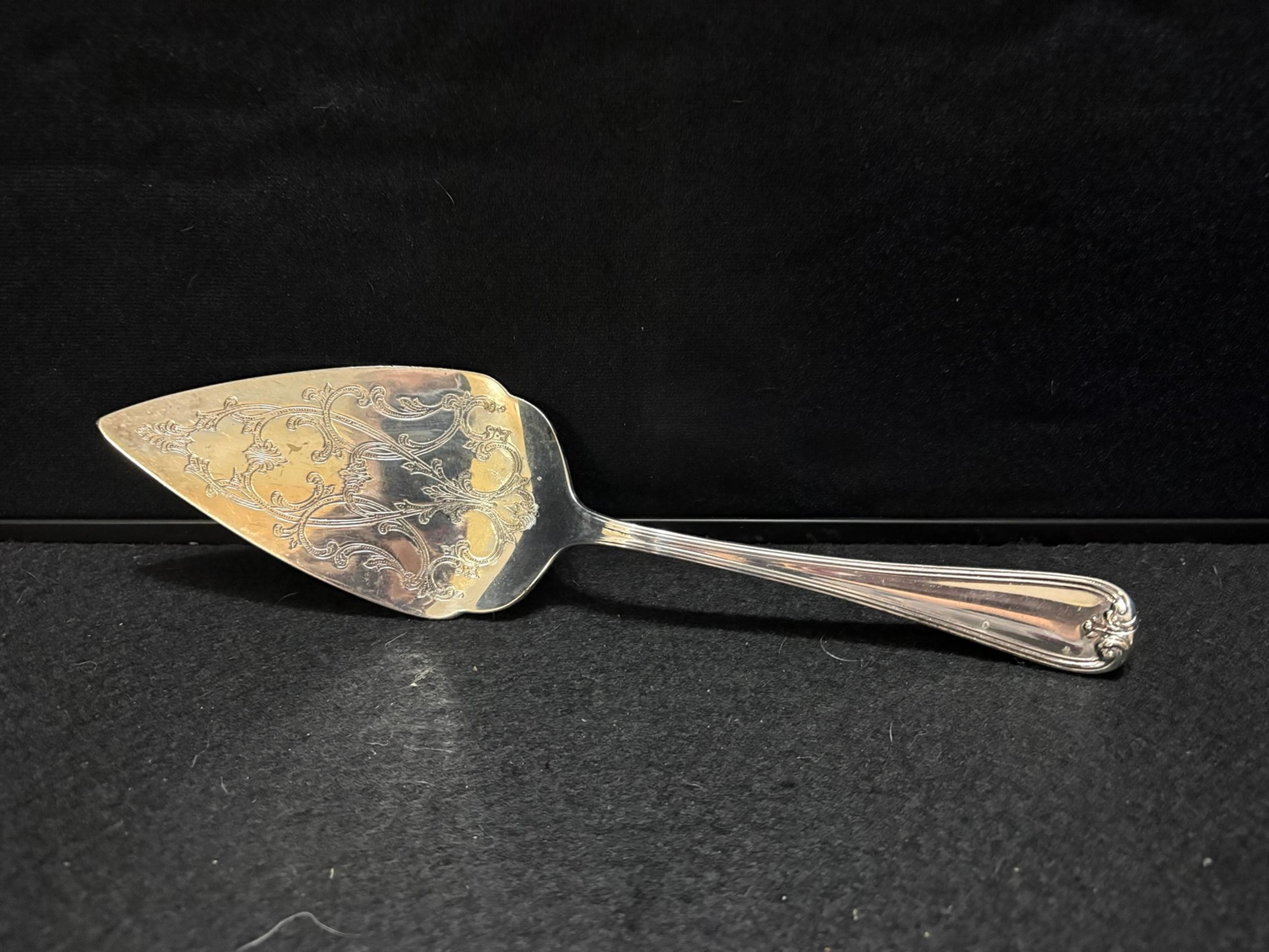 Gorham Heritage Italy Silverplate cake server 12”