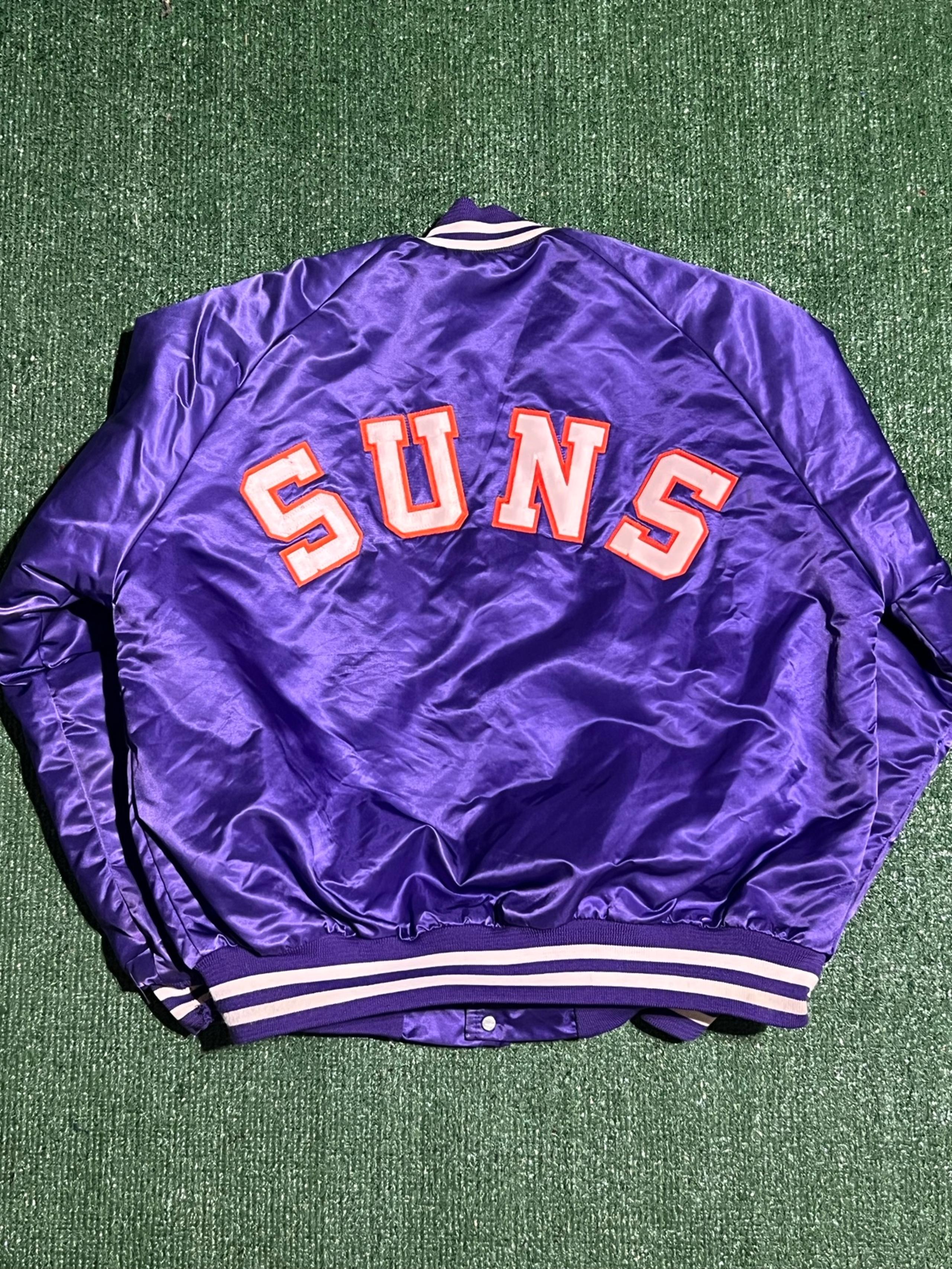 Vintage 90s Phoenix Suns Hot Hoops Chalk Line Jacket Mens Sz Large