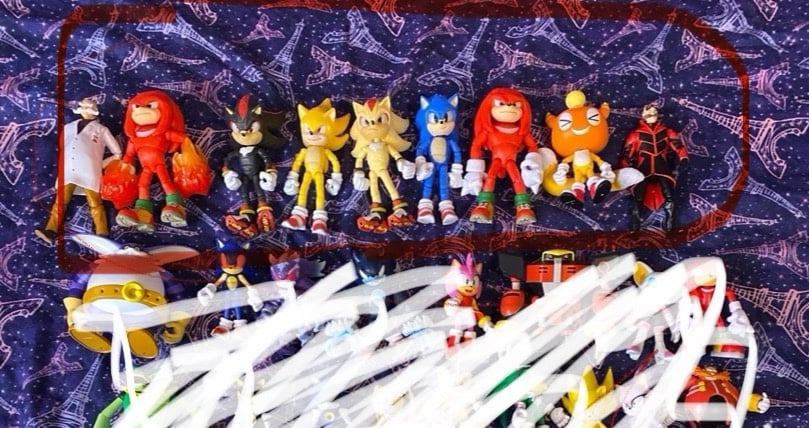 Sonic movie figures lot jakks pacific