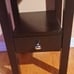 Accent table with draw.. solid mahogany wood