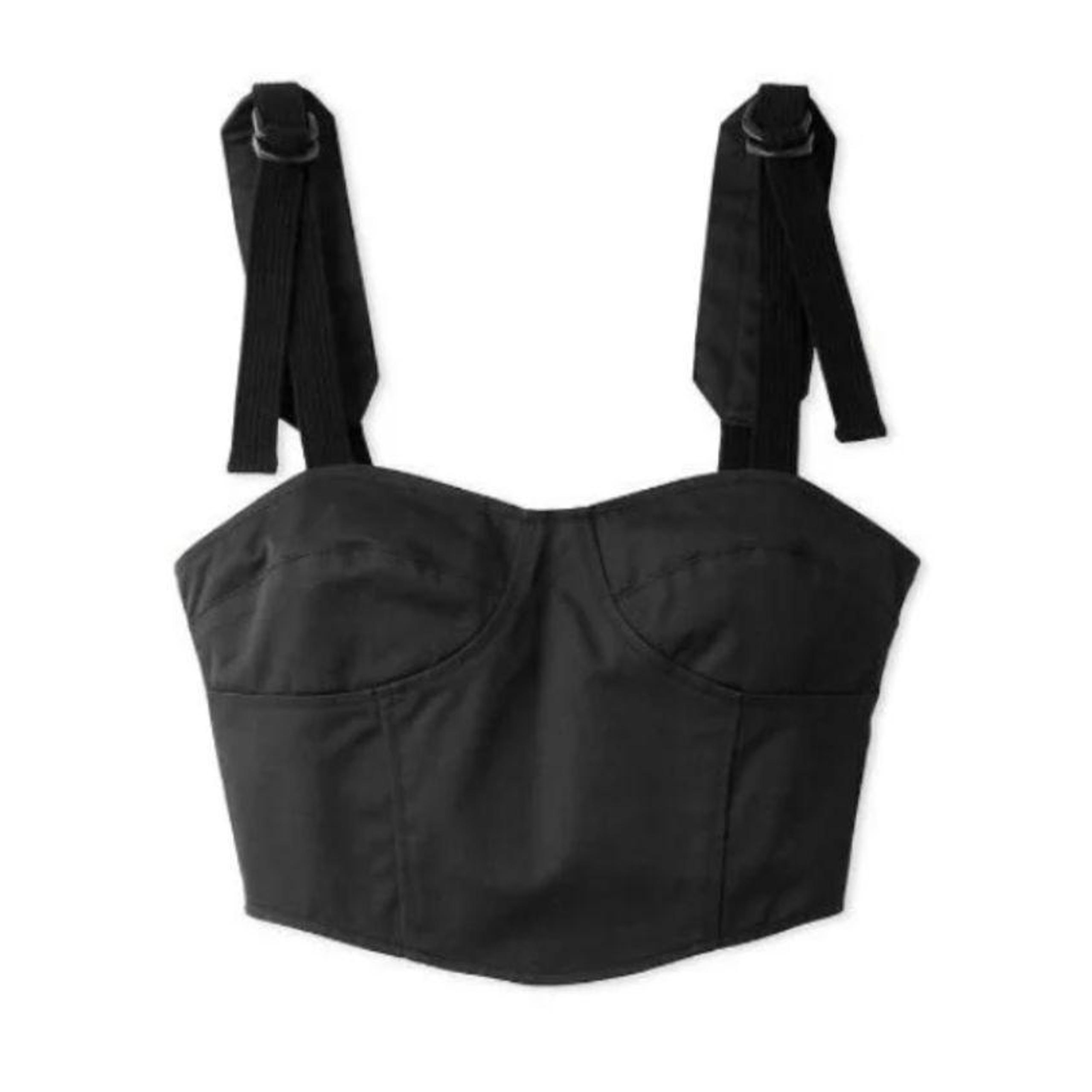 New Lily Brown Dickies Twill Corset Bustier Free Size