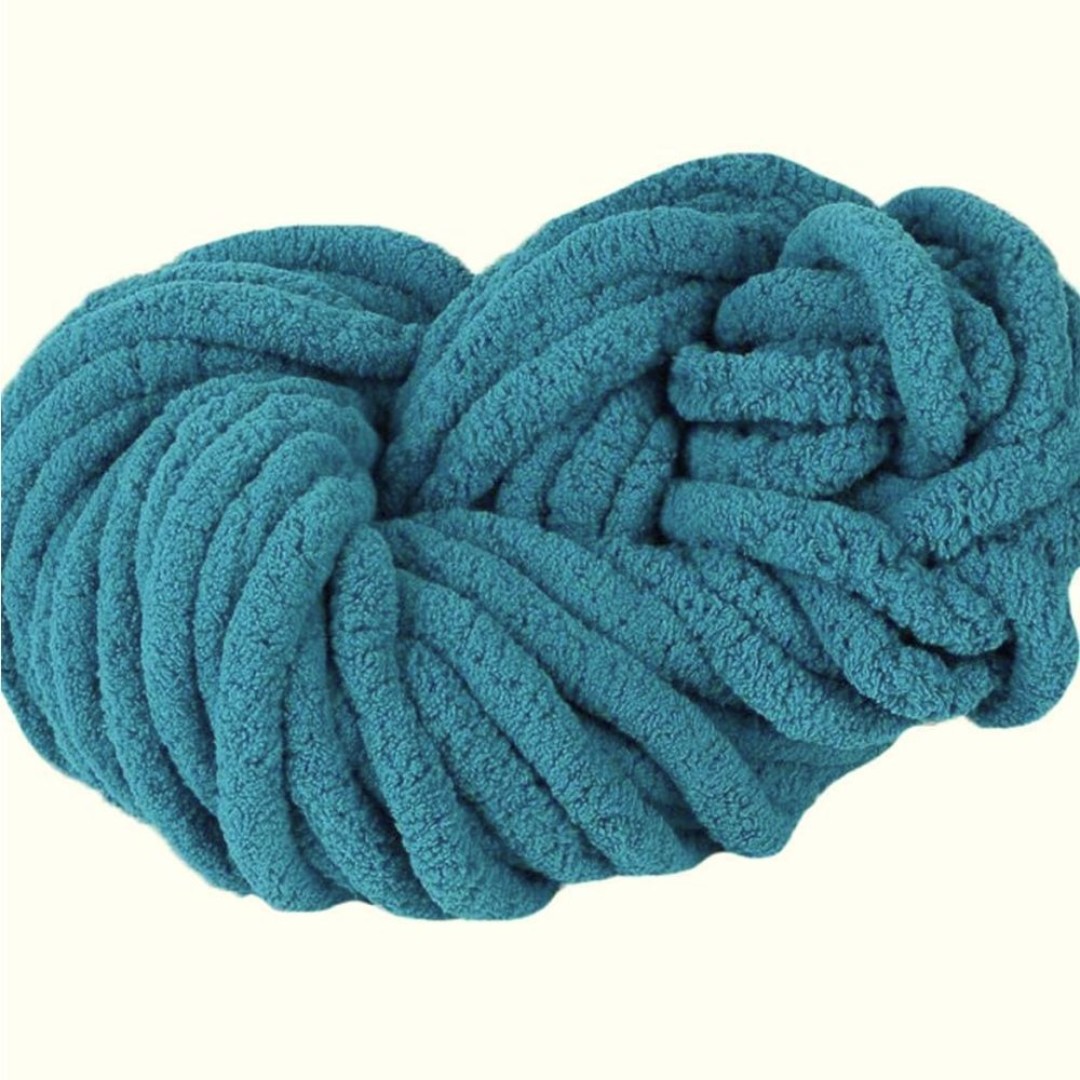 Bernat Yarnspiration Blanket yarn Bundle of 3: 2 Jumbo Teal & 1 Extra Velveteal