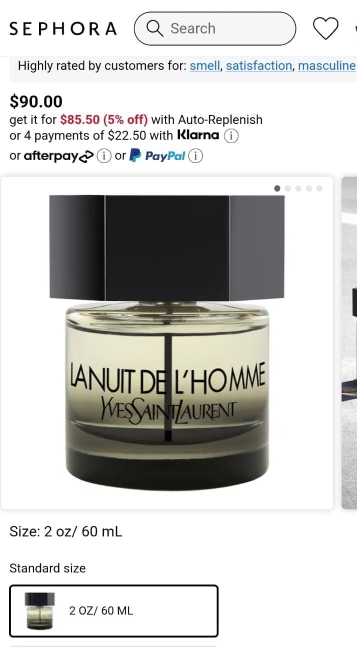 La Nuit De L'Homme 2.0 oz Men