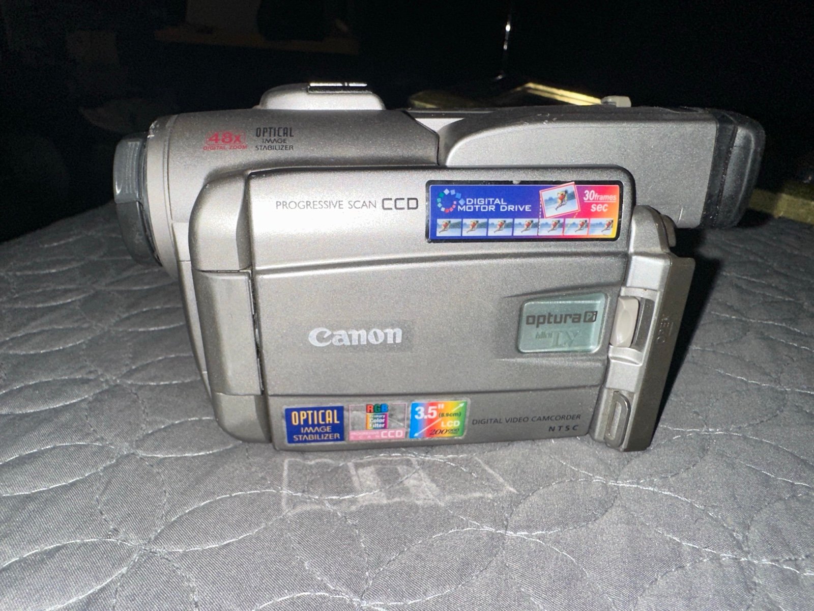 Canon Optura Pi Mini DV Digital Tape Camcorder Video Camera untested