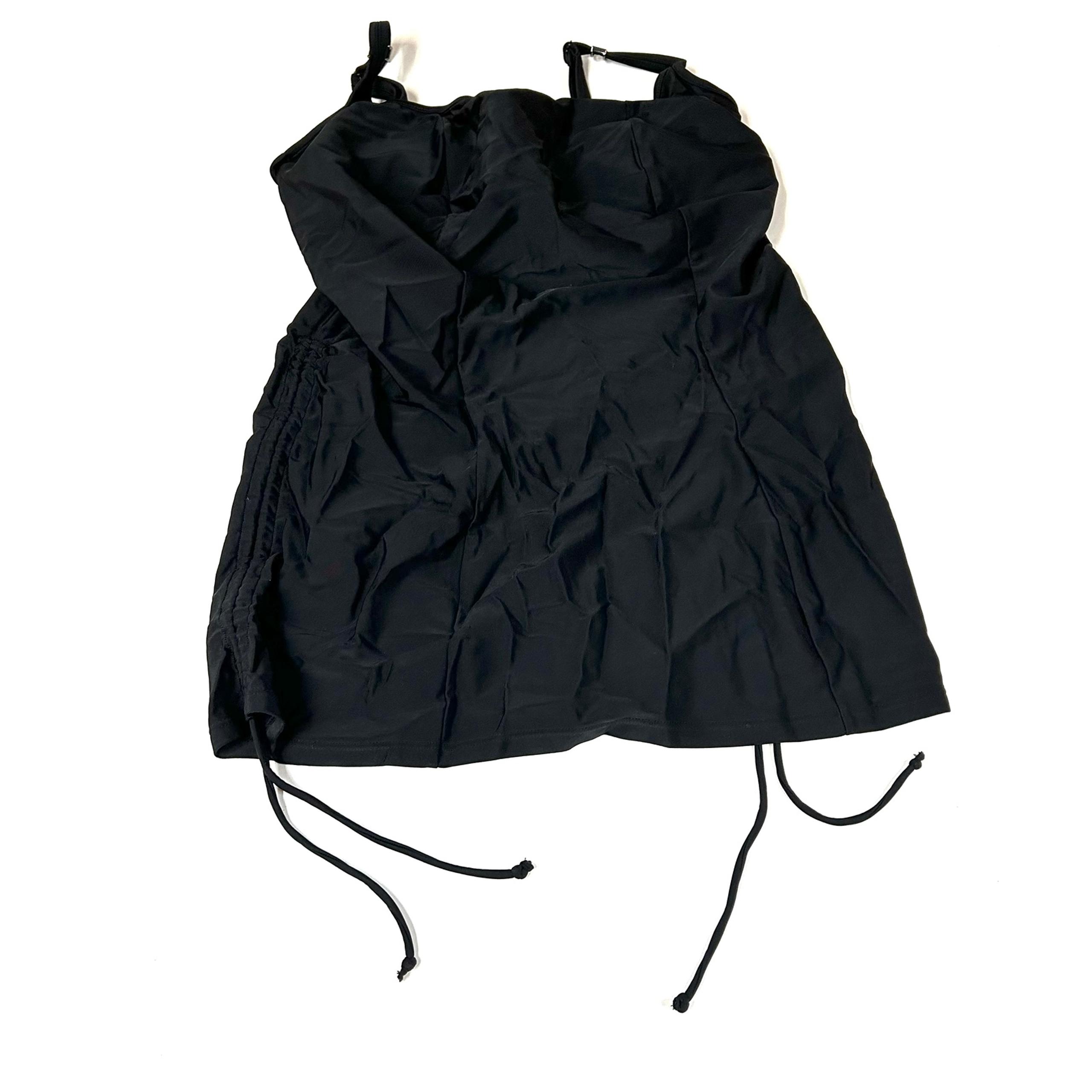 Panache Swim Tankini Top 36G 36DDDD Anya Solid Black Unlined Underwire #2439
