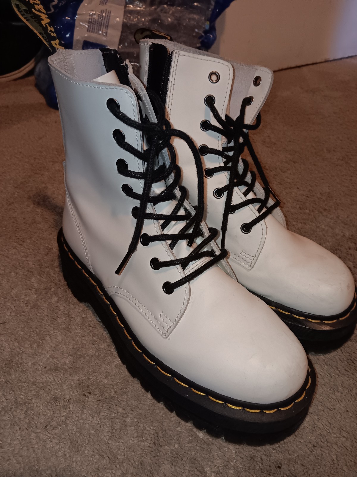 White Doc Boots