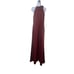 After Six Bow-neck Open-back Trumpet Gown In Cabernet Size 14